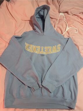 Ariana Grande x Nicopanda Light Blue RARE Sweetener Hoodie